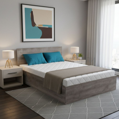 Кровать двуспальная КР 1600 160х200 (Дуб сандал)