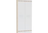 Шкаф для одежды Версаль 2-х створчатый выс. 2,06м (Дуб сонома/Белый глянец)