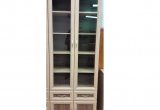 Шкаф 2-х дверный (створчатый) со стеклом и 2-мя ящиками №169 (Вяз швейц/Шимо темн)