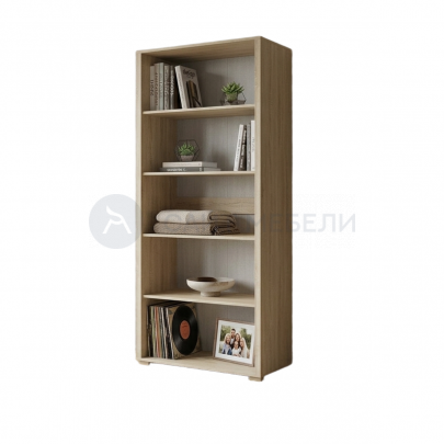 Стеллаж Комфорт 800х46х208 на ножках (Дуб сонома)
