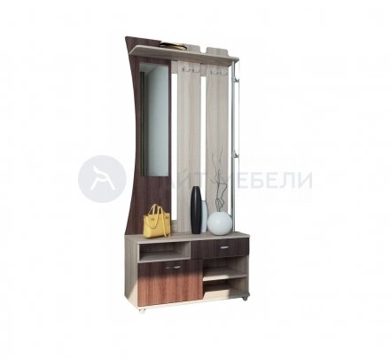 Прихожая Радуга-5 ЛДСП (Ясень шимо темный/светлый)