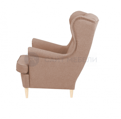 Кресло для отдыха STYLE (SAVANA PLUS BEIGE/Бесцветный лак)