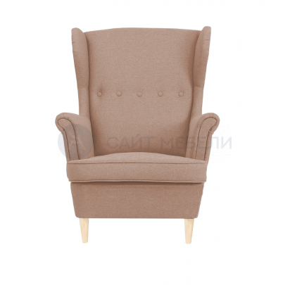 Кресло для отдыха STYLE (SAVANA PLUS BEIGE/Бесцветный лак)