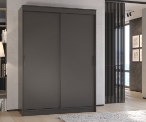 Шкаф-купе с ящиками Гранд 1600 (Графит)