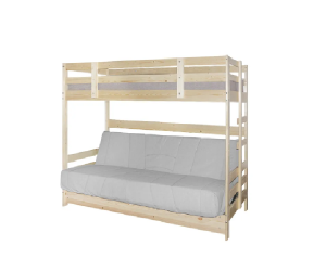 Двухъярусная кровать Массив с диван-кроватью (с чехлом)