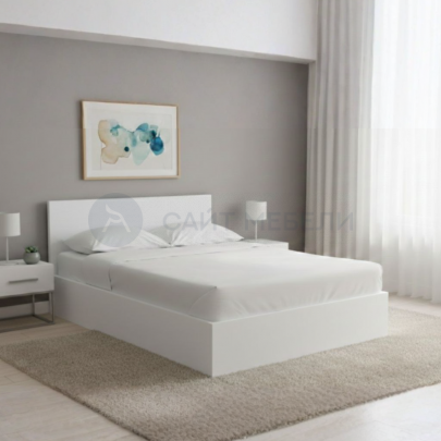 Кровать двуспальная КР 1400 140х200 (Белый)