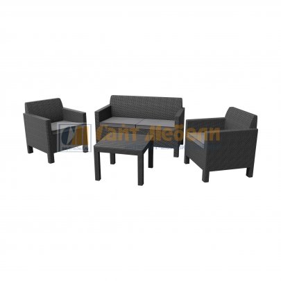 Дачная мебель Orlando set with small table (Графит)
