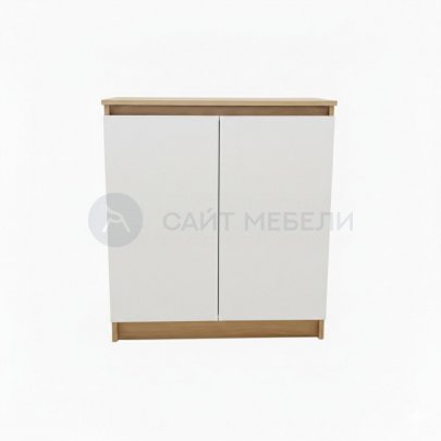 Комод-тумба Комфорт К800-2Д (Дуб сонома/Белый)