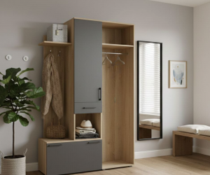 Прихожая Лира (Дуб сонома/Графит)