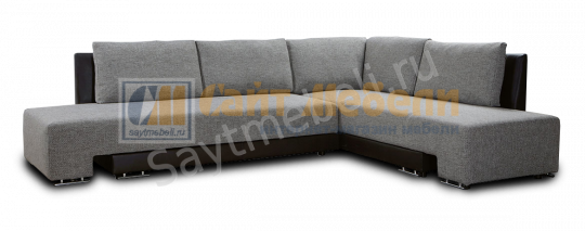 Угловой диван Премьер 2850х2100 с ящиком ткань 1 кат