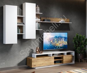 Гостиная Лилия-1 (Дуб сонома/Белый)