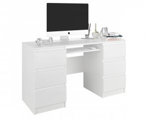 Компьютерный стол Мори МС-2 (Белый)
