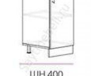 Кухня Бостон шкаф нижний шн 400 (красный глянец)