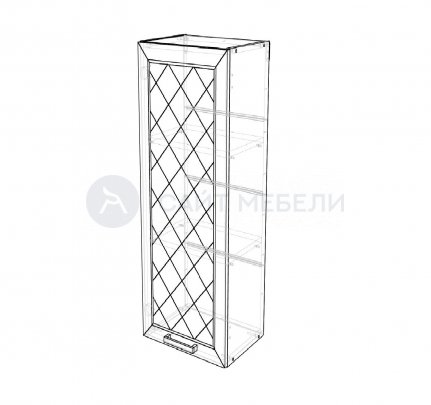 Кухня Агава шкаф верхний пенал В400П (Агава светлая)