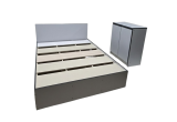 Кровать двуспальная КР 1800 180х200 (Серый/Графит)