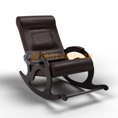 Кресло-качалка Тироль (экокожа Венге)
