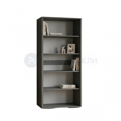Стеллаж Комфорт 700х46х208 на ножках (Графит)