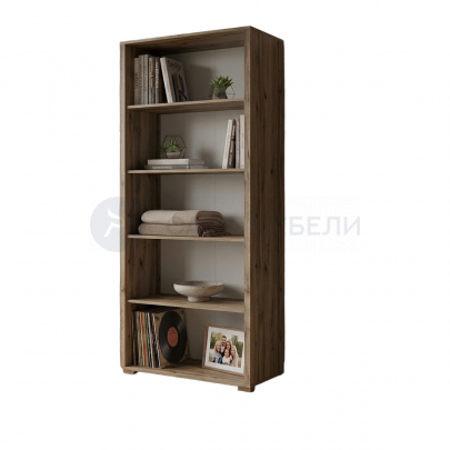Стеллаж Комфорт 800х46х208 на ножках (Дуб сандал)