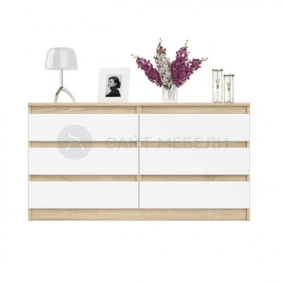 Комод Норд №7 (Дуб сонома/Белый)