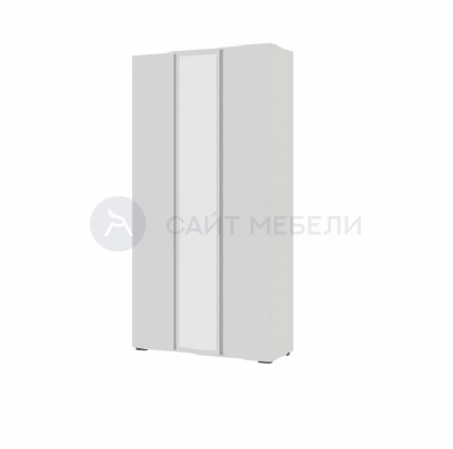 Шкаф трехстворчатый с зеркалом Хелен ШК 02 (Белый)