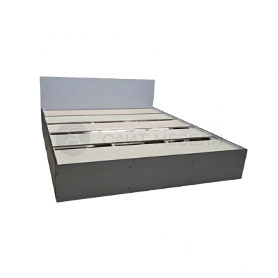 Кровать двуспальная КР 1800 180х200 (Серый/Графит)