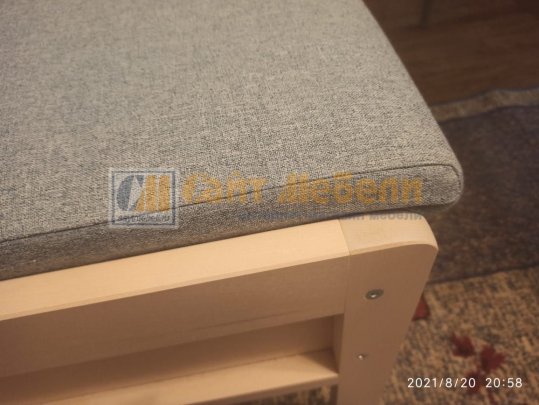 Кухонный диван Этюд облегченный с ящиком ткань 1 кат (Дуб натуральный)