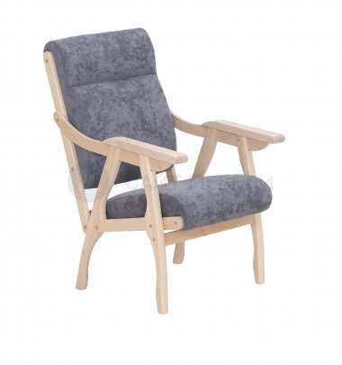 Кресло Вега-10 (Бесцветный лак/SENSEY STEEL GREY)