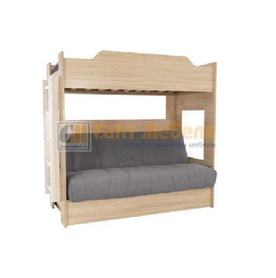 Кровать Двухъярусная с диван-кроватью (Сонома)