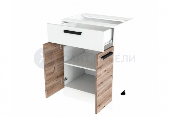 Kуxoнный гаpнитуp Эра 1.8 м (Дуб горный/Белый гладкий)