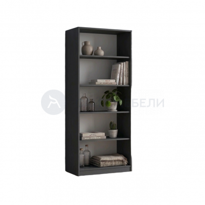 Стеллаж Комфорт 600х46х208 на цоколе (Графит)