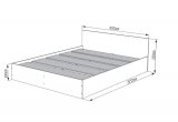 Кровать двуспальная Норд 1600х2000 (Антрацит)