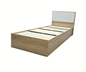 Кровать односпальная Мира 900 90 х180 (Дуб сонома/Белый)