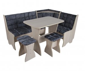 Кухонный уголок Аленка-17 Шимо светл./Велюр Серый