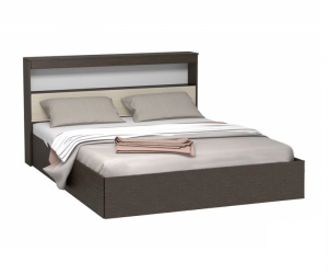 Кровать с прикроватным блоком Бася 1600х2000 (Венге/Дуб белфорд)