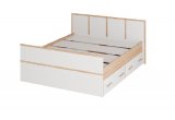 Кровать с ящиками Сакура Light 1600 х 2000 (Сонома/Белый)