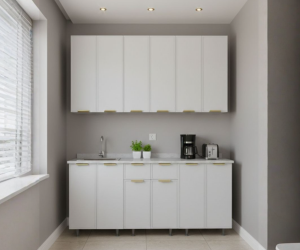 Кухонный гарнитур Роял 1,8 м (МоноБелый)