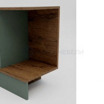 Тумба для ТВ Комфорт 1500 (Дуб вотан/Зеленый тростник)