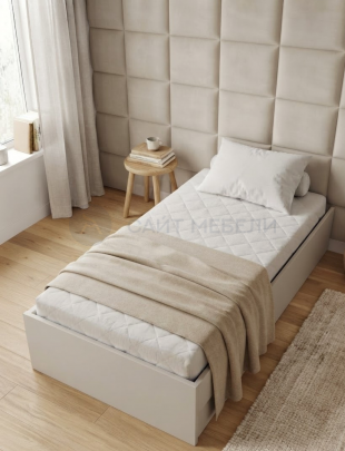 Кровать-тахта односпальная Комфорт без спинки КР 900 90х200 (Кашемир)