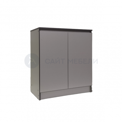 Комод-тумба К800-2Д (Серый/Графит)