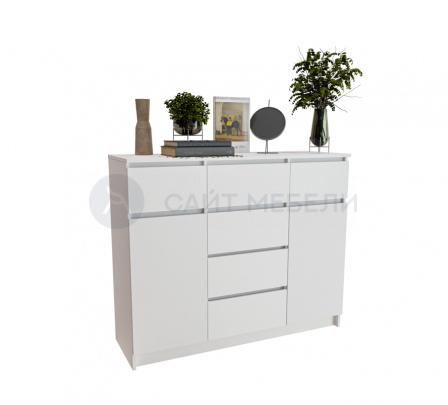 Комод Норд №5 (Белый)