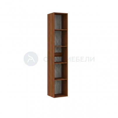 Стеллаж Комфорт 300х46х208 на ножках (Итальянский орех)