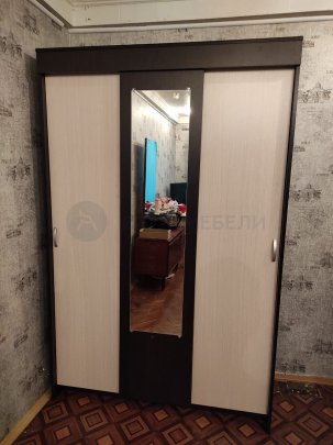 Шкаф-купе Андрей-4М ШКК-551 (Бася) (Венге/Дуб белфорд)