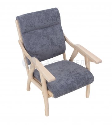 Кресло Вега-10 (Бесцветный лак/SENSEY STEEL GREY)