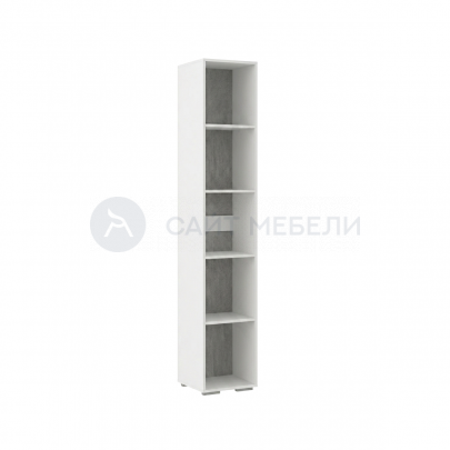 Стеллаж Комфорт 400х46х208 на ножках (Белый) (2)
