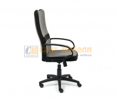Кресло компьютерное СН757 флок (Серый/Черный 29/35)