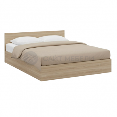 Кровать двуспальная КР 1800 180х200 (Дуб сонома)