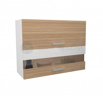 Кухня Эра шкаф верхний со стеклом ВС500Г (Сахара)