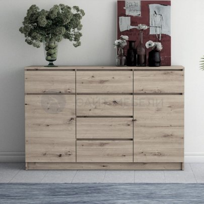 Комод Норд №5 (Дуб крафт серый)