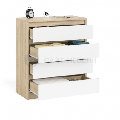 Комод Норд №2 (Дуб сонома/Белый)