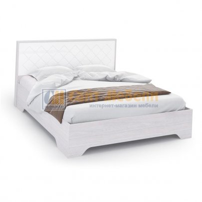 Кровать Сальма 1600х2000 КР-022 (Анкор/Белый глянец)